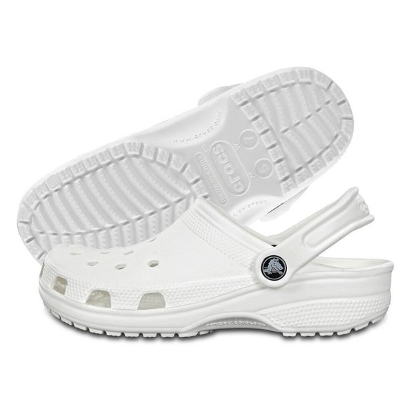 Crocs Unisex Classic Clog White Size M7 / W9 - Picture 6 of 6